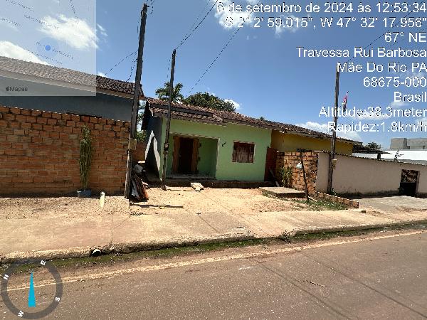 Vende-se em Mae Do Rio-PA  Casa, 59.85 de área privativa, 138.13 de área do terreno,  2_qto(s), a.serv, WC, 1_sala(s), cozinha.