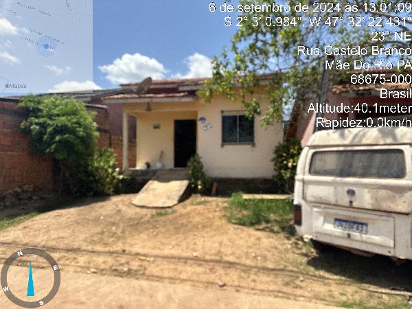 Vende-se em Mae Do Rio-PA  Casa, 58.50 de área privativa, 160.00 de área do terreno,  2_qto(s), a.serv, WC, 1_sala(s), cozinha.