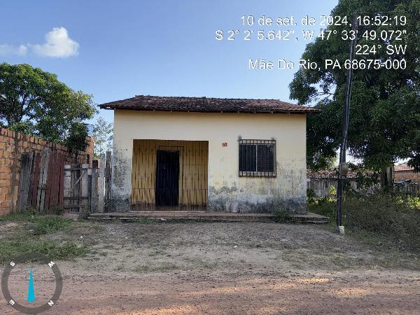 Vende-se em Mae Do Rio-PA  Casa, 63.00 de área privativa, 300.00 de área do terreno,  2_qto(s), a.serv, WC, 1_sala(s), cozinha.