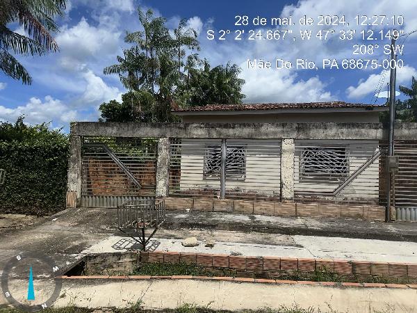 Vende-se em Mae Do Rio-PA  Casa, 111.68 de área privativa, 300.00 de área do terreno,  2_qto(s), a.serv, WC, 2_sala(s), cozinha.