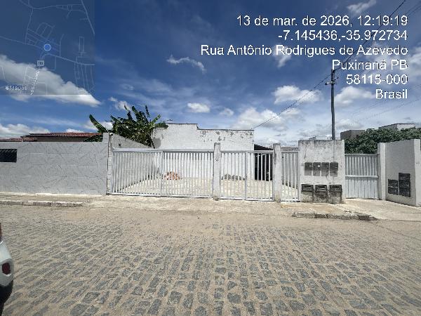 Vende-se em Puxinana-PB  apto, 50.00 de área total, 500.00 de área privativa,  2_qto(s), a.serv, WC, 1_sala(s), cozinha, 1_vaga(s) de garagem.