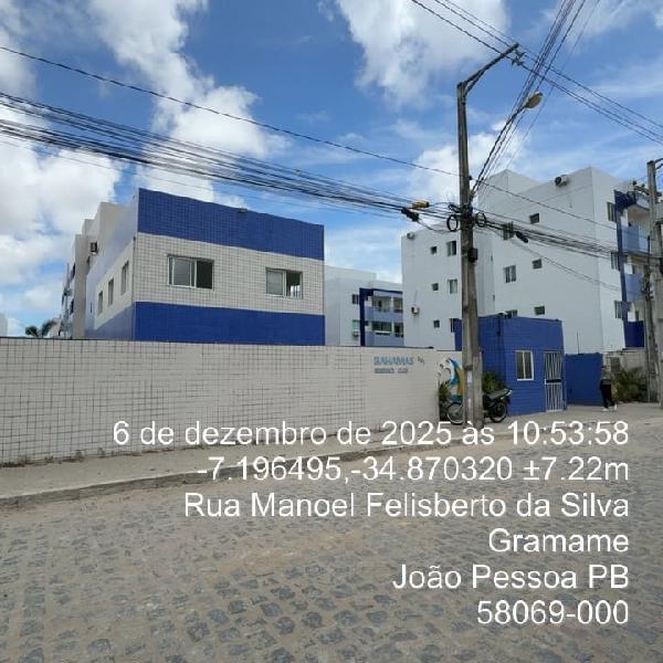 Vende-se em Joao Pessoa-PB  apto, 80.43 de área total, 48.16 de área privativa,  2_qto(s), WC, 1_sala(s), cozinha, 1_vaga(s) de garagem.