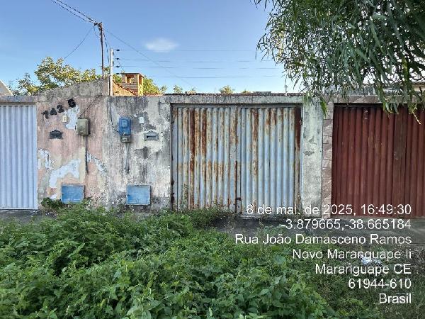 Vende-se em Maranguape-CE  Casa, 65.00 de área total, 65.00 de área privativa, 100.00 de área do terreno,  2_qto(s), a.serv, WC, 1_sala(s), cozinha, 1_vaga(s) de garagem.