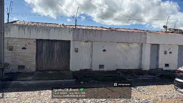 Vende-se em Iguatu-CE  Casa, 101.34 de área total, 101.34 de área privativa, 138.00 de área do terreno,  2_qto(s), a.serv, WC, 1_sala(s), cozinha, 1_vaga(s) de garagem.