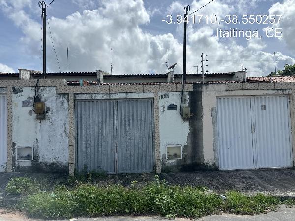 Vende-se em Itaitinga-CE  Casa, 71.70 de área total, 71.70 de área privativa, 300.00 de área do terreno,  2_qto(s), a.serv, WC, 1_sala(s), cozinha.