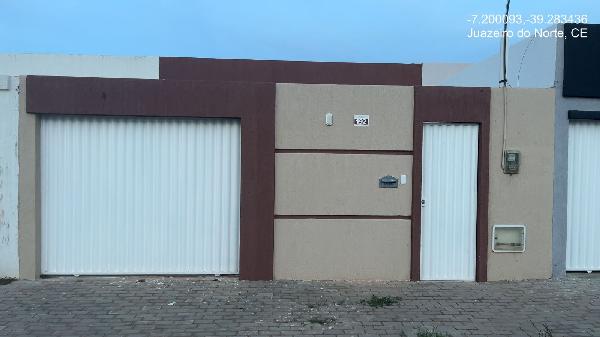 Vende-se em Juazeiro Do Norte-CE  Casa, 80.00 de área total, 86.00 de área privativa, 144.90 de área do terreno,  2_qto(s), a.serv, WC, 1_sala(s), cozinha, 1_vaga(s) de garagem.