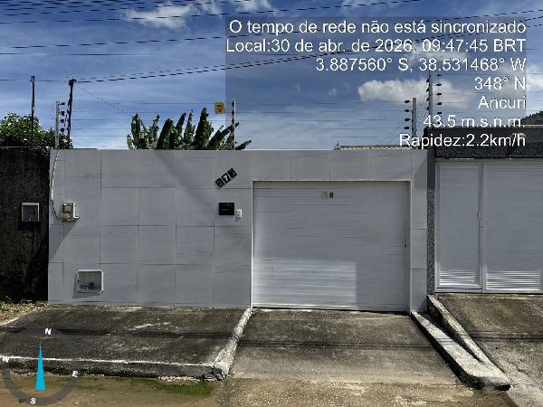 Vende-se em Itaitinga-CE  Casa, 82.00 de área total, 82.00 de área privativa, 199.57 de área do terreno,  2_qto(s), a.serv, WC, 1_sala(s), cozinha, 1_vaga(s) de garagem.