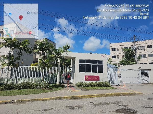 Vende-se em Sao Lourenco Da Mata-PE  apto, 70.39 de área total, 53.55 de área privativa,  3_qto(s), a.serv, WC, 1_sala(s), cozinha, Terraco, 1_vaga(s) de garagem.