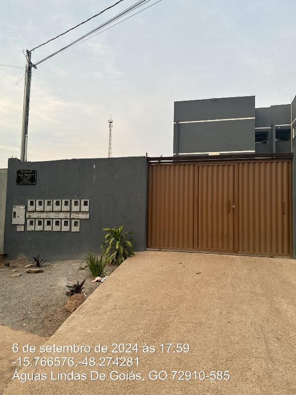 Vende-se em Aguas Lindas De Goias-GO  apto, 48.88 de área privativa,  2_qto(s), a.serv, WC, 1_sala(s), cozinha.
