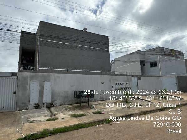 Vende-se em Aguas Lindas De Goias-GO  apto, 57.71 de área privativa,  2_qto(s), a.serv, WC, 1_sala(s), cozinha, 1_vaga(s) de garagem.