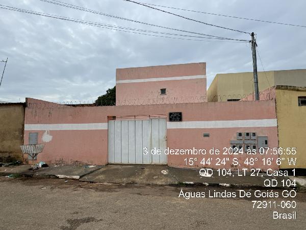 Vende-se em Aguas Lindas De Goias-GO  apto, 53.51 de área privativa,  2_qto(s), a.serv, WC, 1_sala(s), cozinha, 1_vaga(s) de garagem.