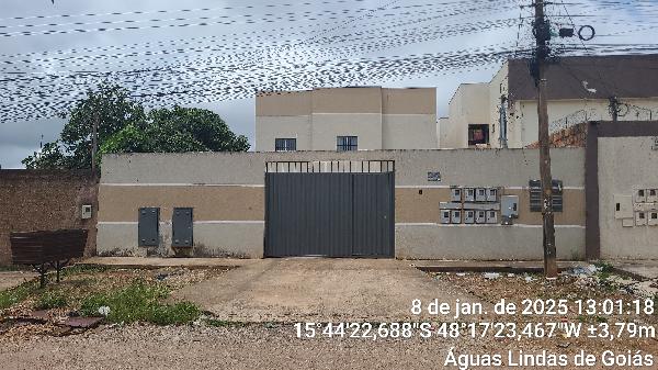 Vende-se em Aguas Lindas De Goias-GO  apto, 73.02 de área total, 67.54 de área privativa,  3_qto(s), a.serv, WC, 1_sala(s), cozinha.