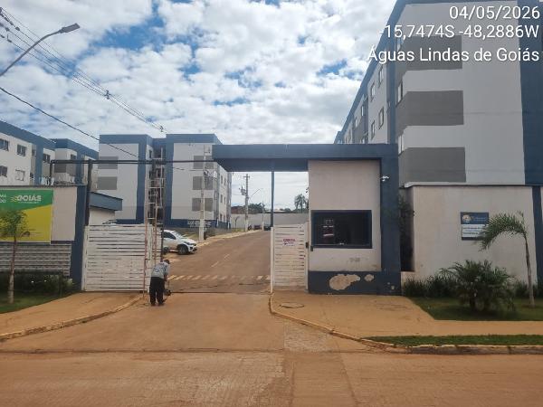 Vende-se em Aguas Lindas De Goias-GO  apto, 72.69 de área total, 47.34 de área privativa,  2_qto(s), varanda, a.serv, WC, 2_sala(s), cozinha, 1_vaga(s) de garagem.
