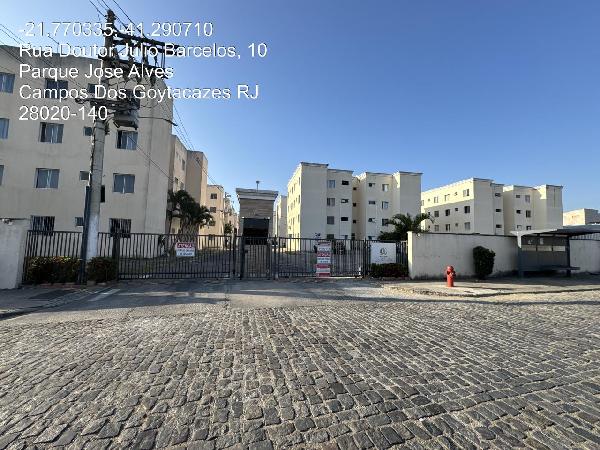 Vende-se em Campos Dos Goytacazes-RJ  apto, 45.96 de área total, 45.96 de área privativa,  2_qto(s), a.serv, WC, 1_sala(s), cozinha, 1_vaga(s) de garagem.
