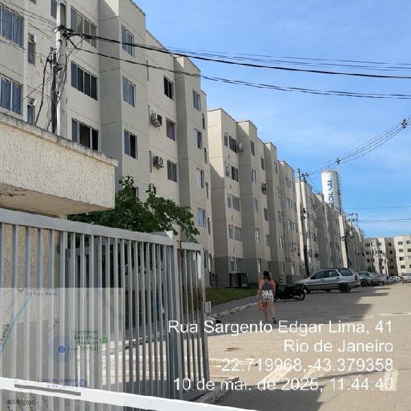 Vende-se em Belford Roxo-RJ  apto, 41.18 de área total, 41.18 de área privativa,  2_qto(s), WC, 1_sala(s), cozinha, 1_vaga(s) de garagem.