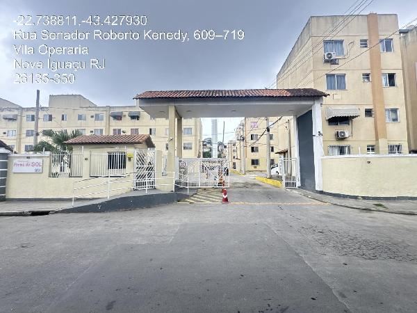 Vende-se em Nova Iguacu-RJ  apto, 46.90 de área total, 46.90 de área privativa,  2_qto(s), a.serv, WC, 1_sala(s), cozinha.