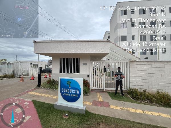 Vende-se em Camacari-BA  apto, 85.52 de área total, 40.53 de área privativa,  2_qto(s), WC, 1_sala(s), cozinha.