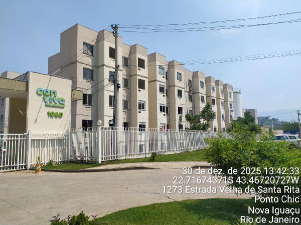Vende-se em Nova Iguacu-RJ  apto, 51.34 de área total, 42.61 de área privativa,  2_qto(s), WC, 1_sala(s), cozinha.
