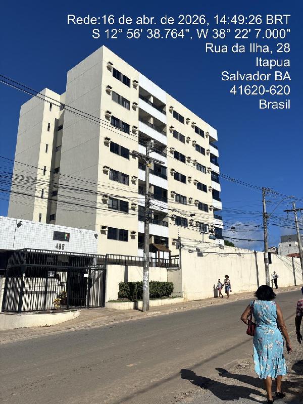Vende-se em Salvador-BA  apto, 92.98 de área total, 58.34 de área privativa,  2_qto(s), varanda, a.serv, WC, 1_sala(s), cozinha, 2_vaga(s) de garagem.