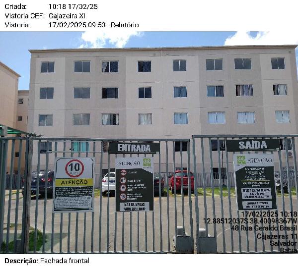 Vende-se em Salvador-BA  apto, 40.53 de área privativa,  2_qto(s), a.serv, WC, 1_sala(s), cozinha.