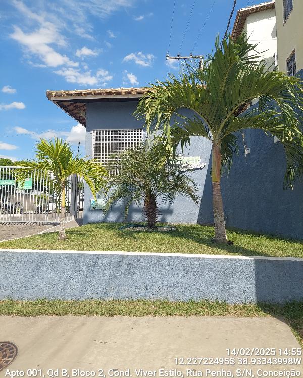 Vende-se em Feira De Santana-BA  apto, 43.58 de área privativa,  2_qto(s), a.serv, WC, 1_sala(s), cozinha.