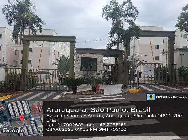 Vende-se em Araraquara-SP  apto, 99.37 de área total, 46.58 de área privativa,  2_qto(s), WC, 1_sala(s), cozinha, 1_vaga(s) de garagem.