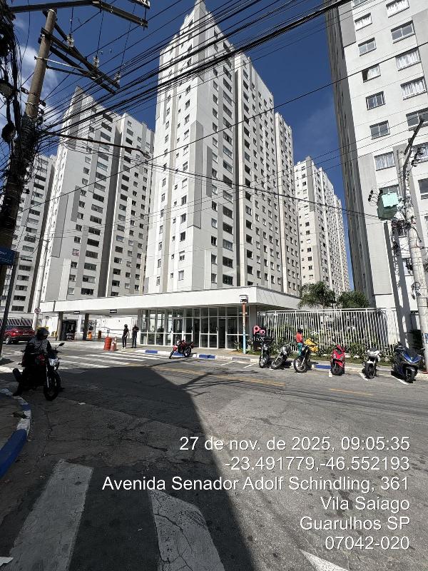 Vende-se em Guarulhos-SP  apto, 66.76 de área total, 36.09 de área privativa,  2_qto(s), a.serv, WC, 1_sala(s), cozinha, 1_vaga(s) de garagem.