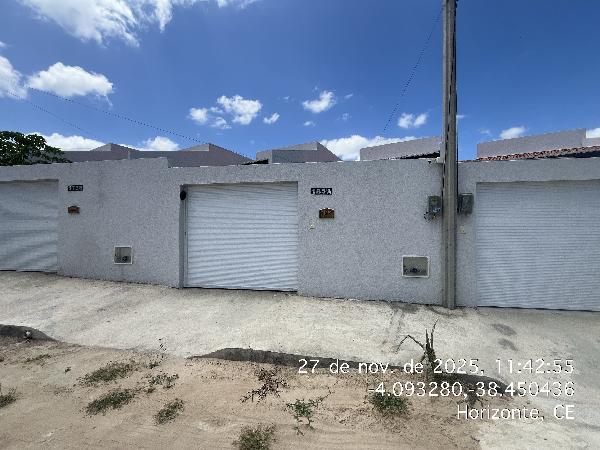 Vende-se em Horizonte-CE  Casa, 66.15 de área total, 66.15 de área privativa, 113.13 de área do terreno,  2_qto(s), a.serv, WC, 1_sala(s), cozinha, 1_vaga(s) de garagem.