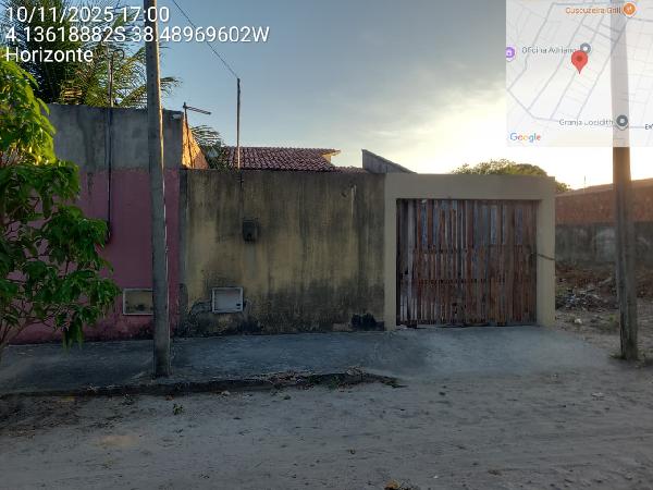 Vende-se em Horizonte-CE  Casa, 74.86 de área total, 74.86 de área privativa, 396.00 de área do terreno,  2_qto(s), a.serv, WC, 1_sala(s), cozinha, Terraco.