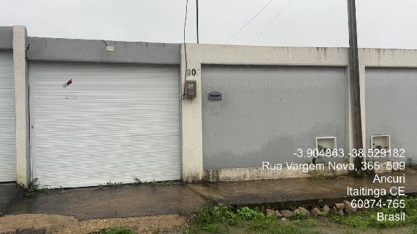 Vende-se em Itaitinga-CE  Casa, 84.81 de área total, 84.81 de área privativa, 156.00 de área do terreno,  2_qto(s), a.serv, WC, 1_sala(s), cozinha.