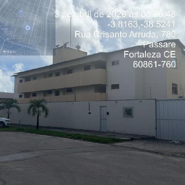 Vende-se em Fortaleza-CE  apto, 67.58 de área total, 53.66 de área privativa,  3_qto(s), WC, 1_sala(s), cozinha, 1_vaga(s) de garagem.