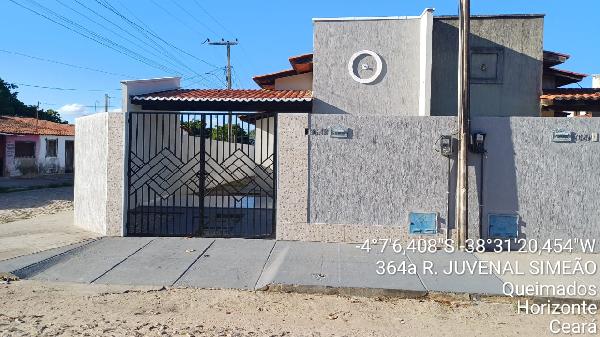 Vende-se em Horizonte-CE  Casa, 62.19 de área privativa, 272.36 de área do terreno,  2_qto(s), WC, 1_sala(s), cozinha, 1_vaga(s) de garagem.