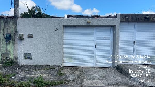 Vende-se em Itaitinga-CE  Casa, 81.60 de área total, 81.60 de área privativa, 169.62 de área do terreno,  2_qto(s), a.serv, WC, 1_sala(s), cozinha.