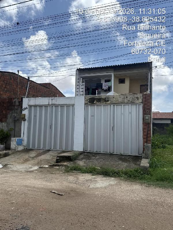 Vende-se em Fortaleza-CE  Casa, 74.60 de área total, 74.60 de área privativa, 75.00 de área do terreno,  2_qto(s), a.serv, WC, 1_sala(s), cozinha, 2_vaga(s) de garagem.