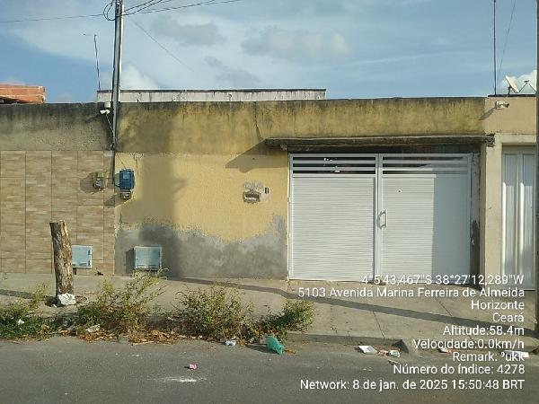 Vende-se em Horizonte-CE  Casa, 53.14 de área privativa, 282.00 de área do terreno.