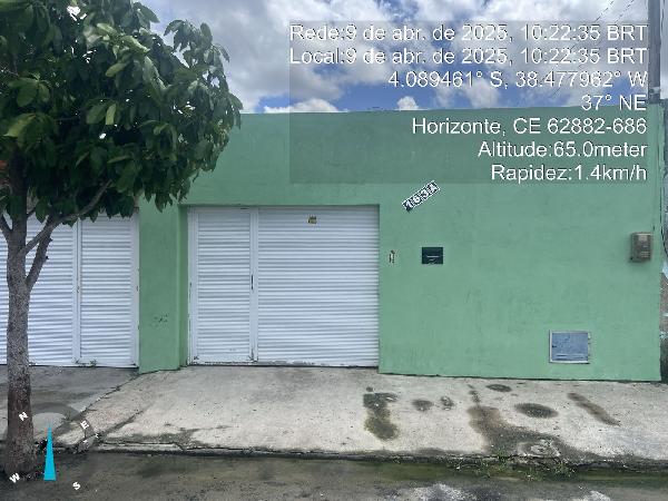 Vende-se em Horizonte-CE  Casa, 76.09 de área total, 76.09 de área privativa, 360.00 de área do terreno.