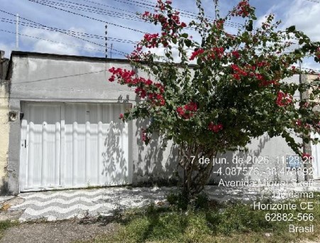 Vende-se em Horizonte-CE  Casa, 108.91 de área privativa, 210.96 de área do terreno.