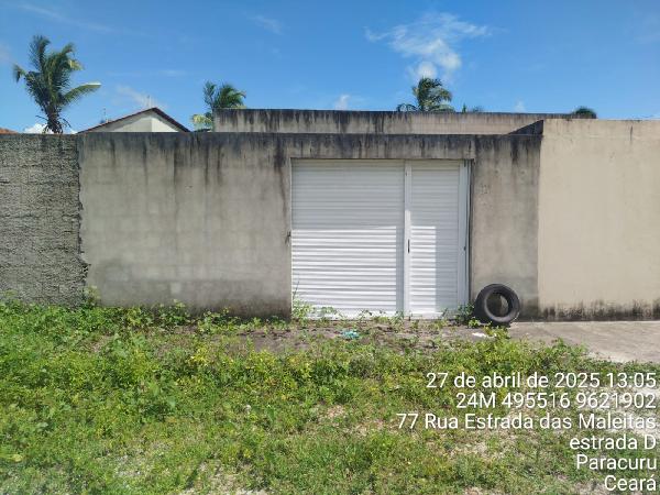 Vende-se em Paracuru-CE  Casa, 77.00 de área total, 77.00 de área privativa, 150.00 de área do terreno,  2_qto(s), a.serv, WC, 1_sala(s), cozinha.