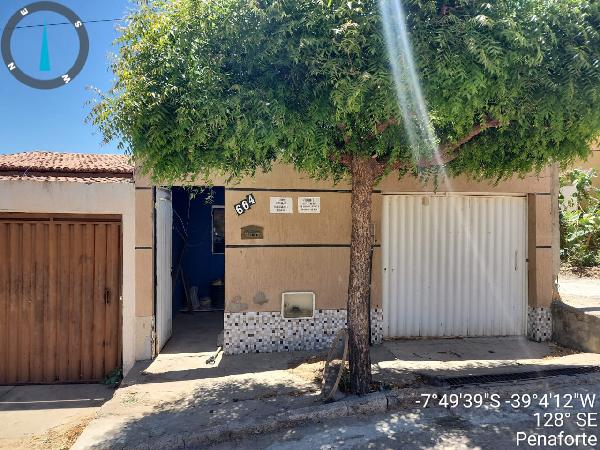 Vende-se em Penaforte-CE  Casa, 81.18 de área total, 81.18 de área privativa, 126.00 de área do terreno,  2_qto(s), varanda, a.serv, WC, 1_sala(s), cozinha, 1_vaga(s) de garagem.