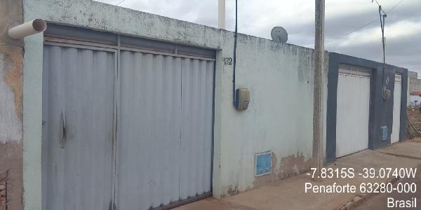 Vende-se em Penaforte-CE  Casa, 69.58 de área total, 69.58 de área privativa, 120.00 de área do terreno,  2_qto(s), a.serv, WC, 1_sala(s), cozinha, 1_vaga(s) de garagem.