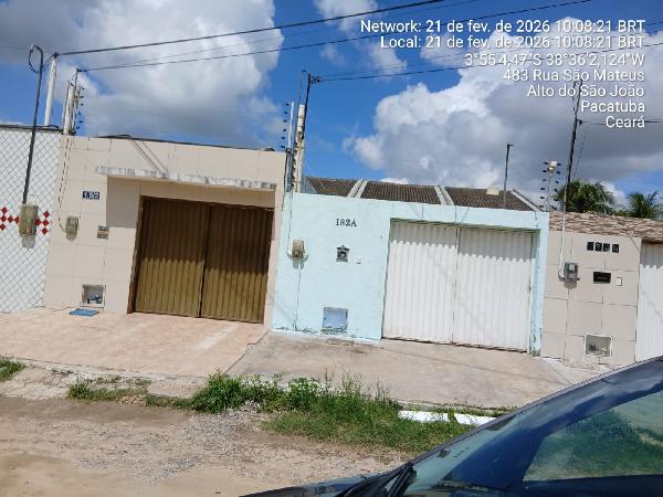 Vende-se em Pacatuba-CE  Casa, 74.41 de área total, 74.41 de área privativa, 145.20 de área do terreno,  2_qto(s), a.serv, WC, 1_sala(s), cozinha, 3_vaga(s) de garagem.