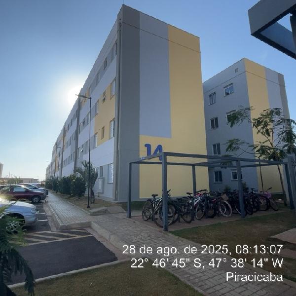 Vende-se em Piracicaba-SP  apto, 91.27 de área total, 45.99 de área privativa,  2_qto(s), WC, 1_sala(s), cozinha, 1_vaga(s) de garagem.