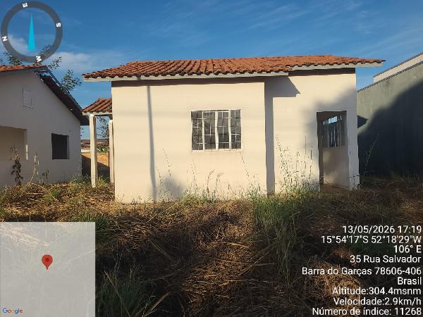 Vende-se em Barra Do Garcas-MT  Casa, 49.48 de área total, 49.48 de área privativa, 300.00 de área do terreno,  2_qto(s), a.serv, WC, 1_sala(s), cozinha.