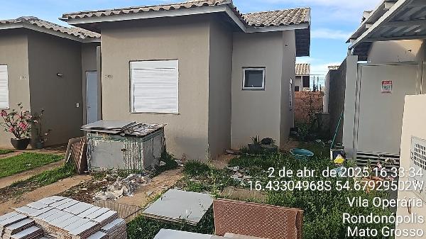 Vende-se em Rondonopolis-MT  Casa, 40.61 de área total, 40.61 de área privativa, 117.90 de área do terreno,  2_qto(s), a.serv, WC, 1_sala(s), cozinha, 1_vaga(s) de garagem.