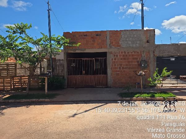Vende-se em Varzea Grande-MT  Casa, 80.42 de área total, 50.42 de área privativa, 180.00 de área do terreno,  2_qto(s), varanda, a.serv, WC, 1_sala(s), cozinha.
