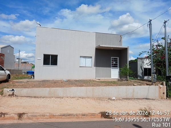 Vende-se em Varzea Grande-MT  Casa, 59.69 de área total, 59.69 de área privativa, 181.62 de área do terreno,  2_qto(s), a.serv, WC, 1_sala(s), cozinha.