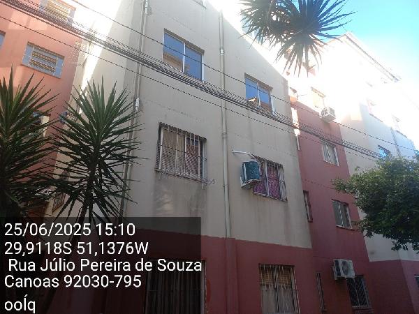 Vende-se em Canoas-RS  apto, 46.10 de área total, 39.30 de área privativa,  2_qto(s), a.serv, WC, 1_sala(s), cozinha.