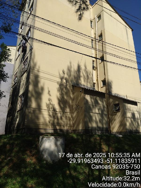 Vende-se em Canoas-RS  apto, 42.90 de área total, 38.51 de área privativa,  2_qto(s), a.serv, WC, 1_sala(s), cozinha.