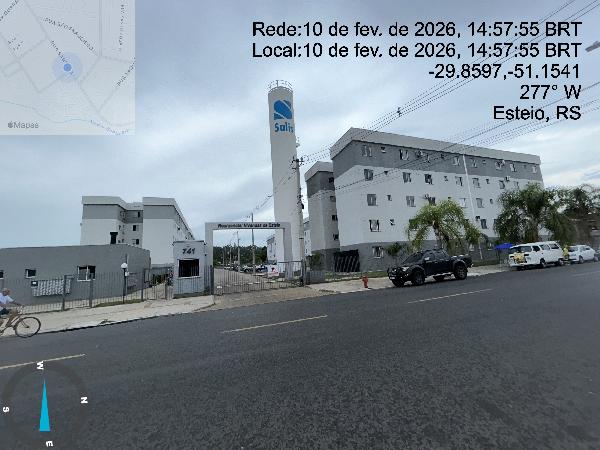 Vende-se em Esteio-RS  apto, 78.87 de área total, 41.23 de área privativa,  2_qto(s), a.serv, WC, 1_sala(s), cozinha, 1_vaga(s) de garagem.