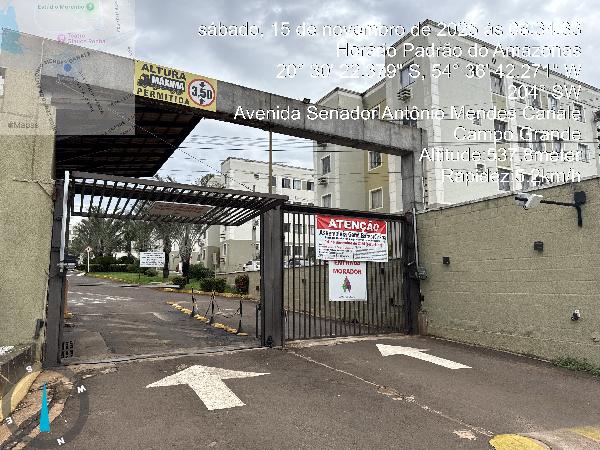 Vende-se em Campo Grande-MS  apto, 48.21 de área total, 40.87 de área privativa,  2_qto(s), a.serv, WC, 1_sala(s), cozinha, 1_vaga(s) de garagem.